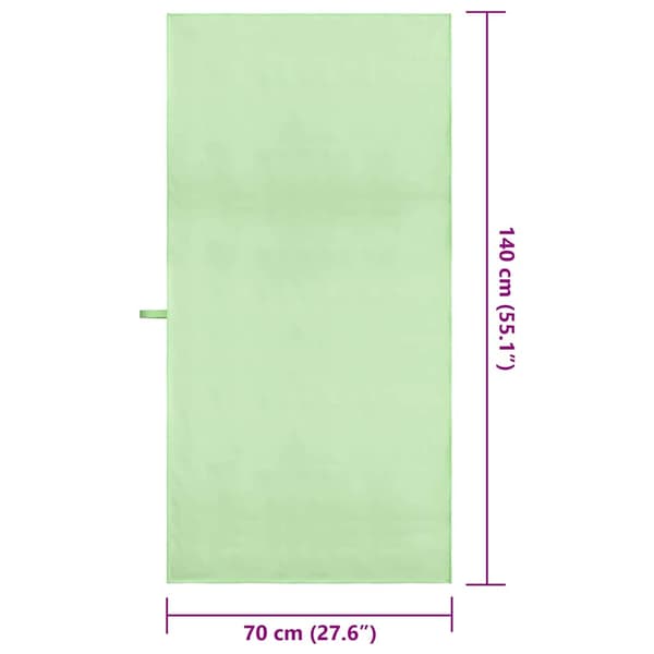 Sporthanddukar 2 pcs Grön 140 x 70 cm