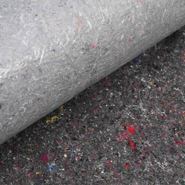 Dammmadrass 1 x 25 m Polyester och Bomull Grå