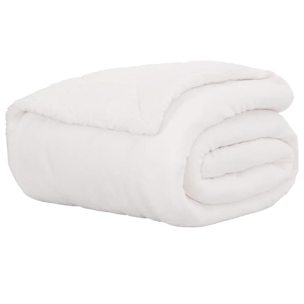 Kastfilt Vit 130 x 150 cm Fleece