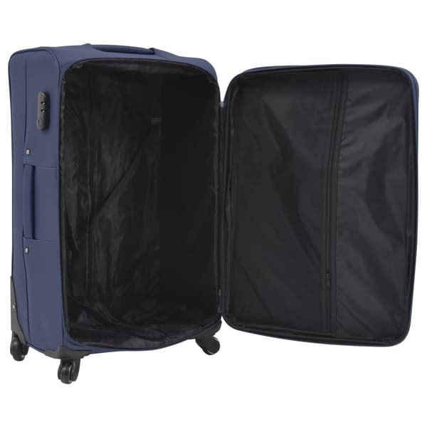 Resväskor 3 st marinblå soft case