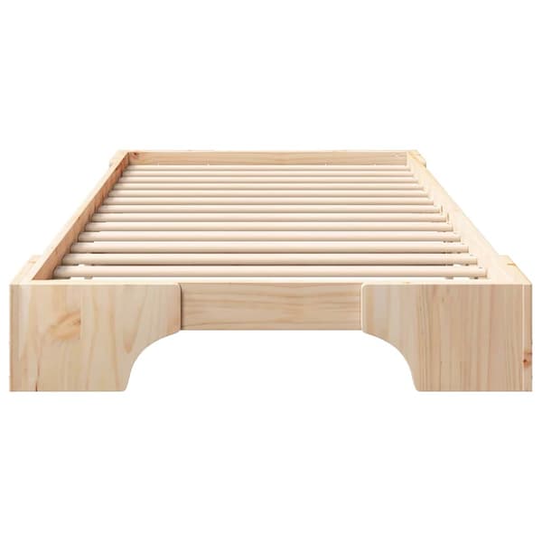Sängram Brun 90 x 220 cm Massiv furu