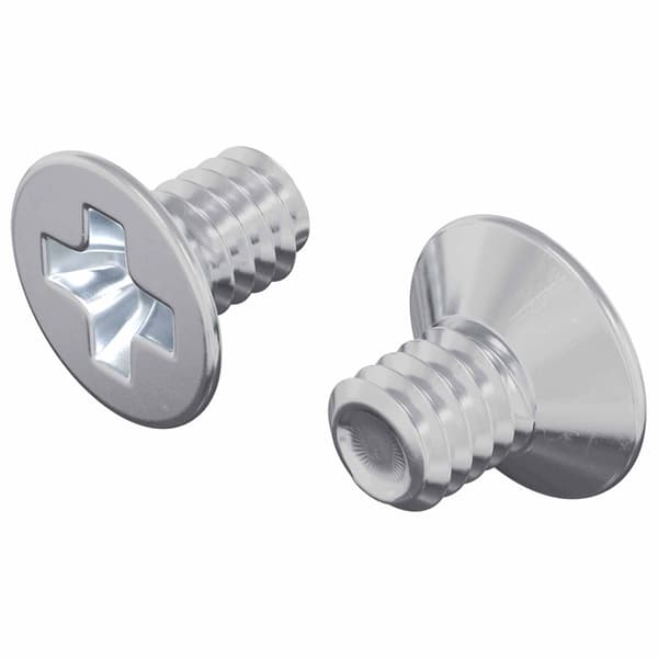 Försänkta huvudsättningar 2 pcs Silver M4 x 6 mm Stål