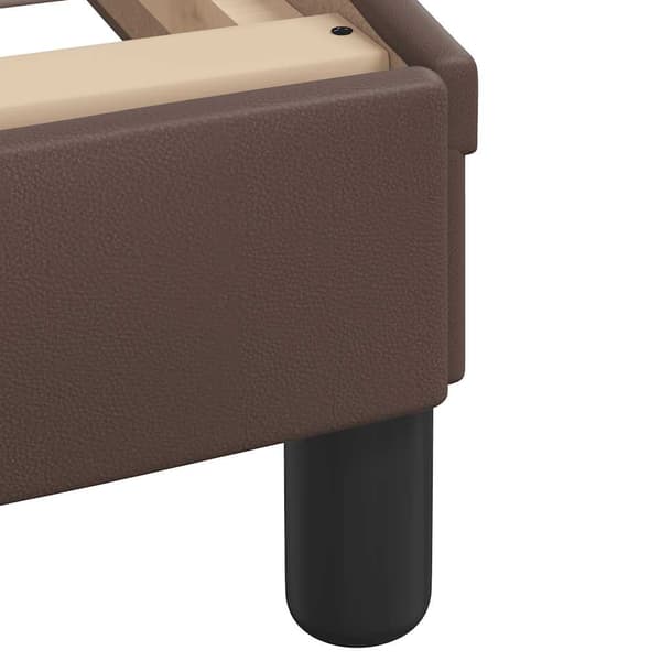 Bed Frame "Dover" Brown 90x200 cm Faux Leather