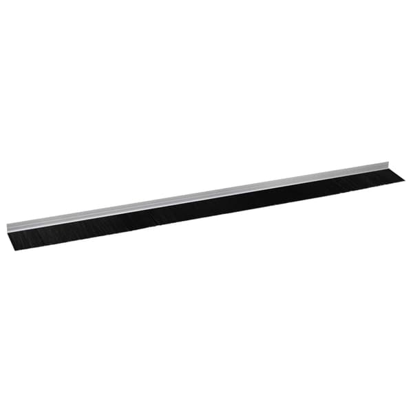 Självhäftande dörrborstlist 6 pcs Silver 100 cm