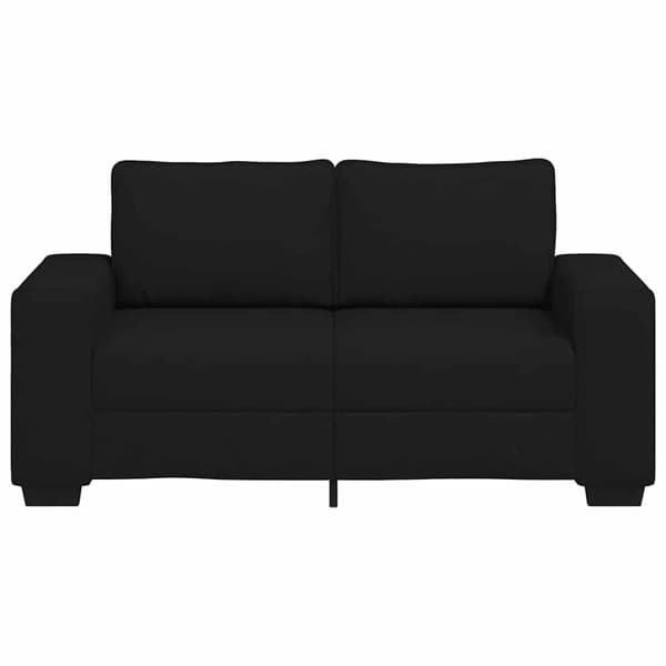 2-sitssoffa svart 160x77x82 cm tyg