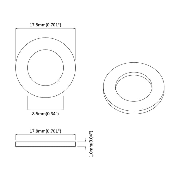 Skivor 11842 pcs Silver Järn
