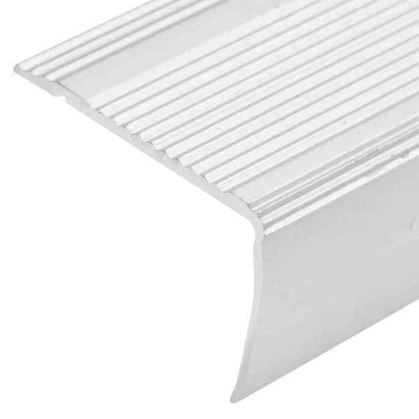 Trappnäsor i L-form 15 st aluminium 90 cm silver