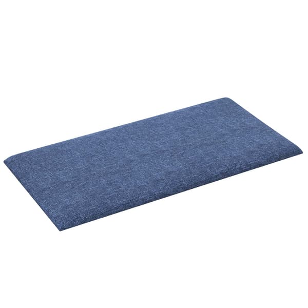 Väggsänggavel 12 pcs Blå 30 x 15 cm tyg
