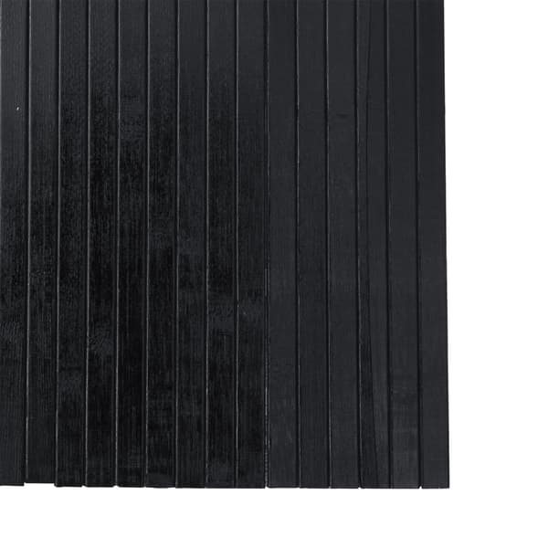 Rumsavdelare svart bredd 600 cm höjd 165 cm bambu