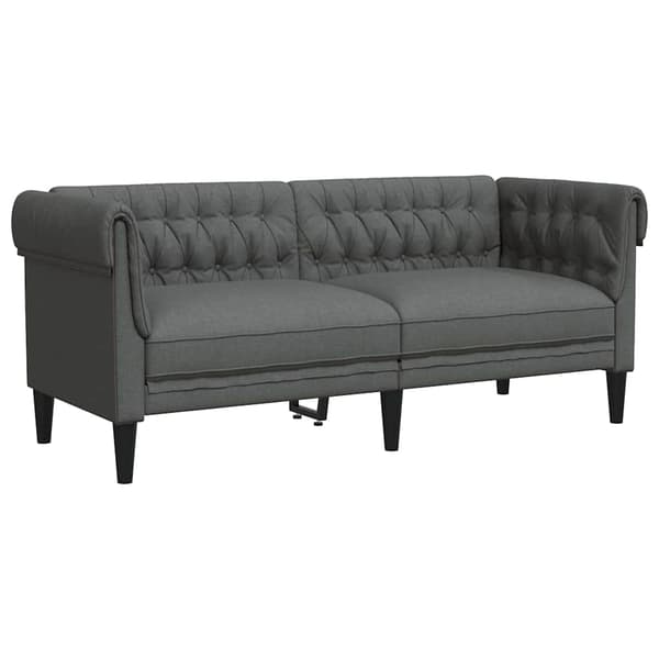 Soffa Mörkgrå 182,5 x 74,5 x 74,5 cm Polyester