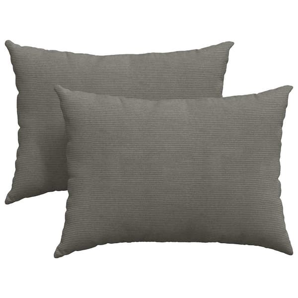 Sofakuddar 2 pcs Ljusgrå 70 x 50 cm Kordread tyg