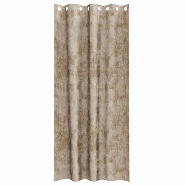 Sammetsgardiner 2 st champagne 260 x 140 cm Sammet