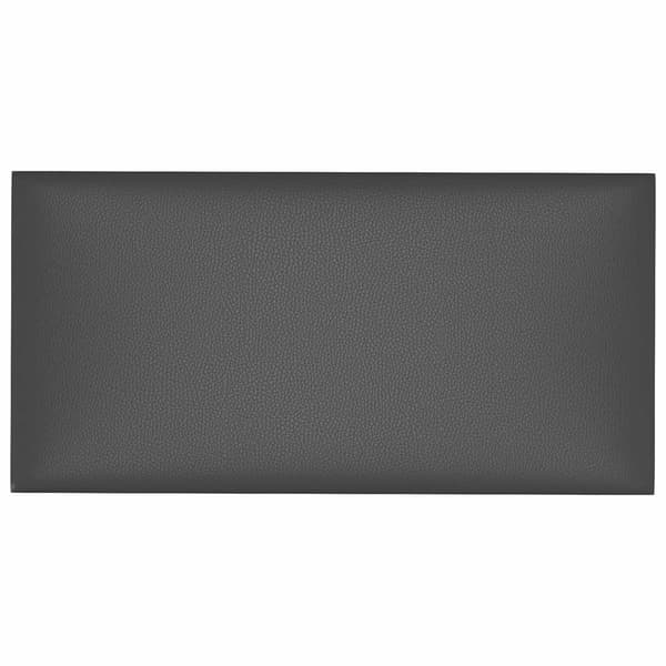 Väggsänggavel 12 pcs Grå 30 x 15 cm tyg