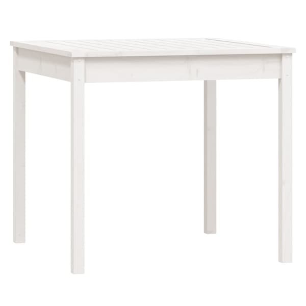 Caféset 3 delar vit massiv furu