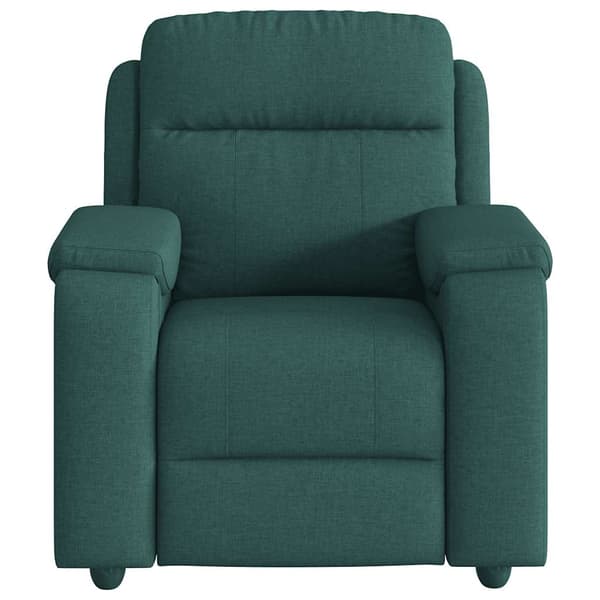 Reclinerfåtölj mörkgrön tyg