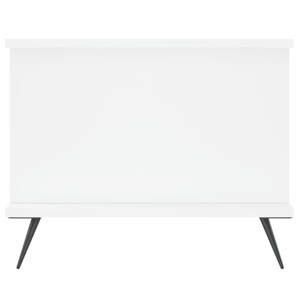 Soffbord vit 90x50x40 cm konstruerat trä