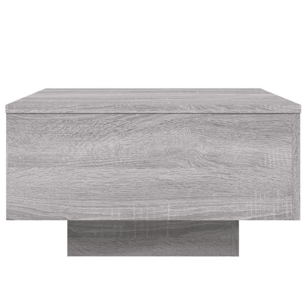 Soffbord grå 55x55x31 cm konstruerat trä