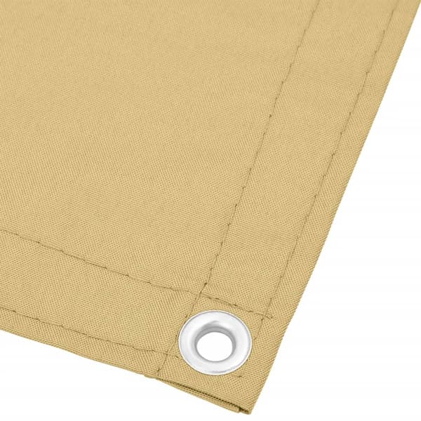 Balkongskärm sand 75x500 cm 100% polyester oxford