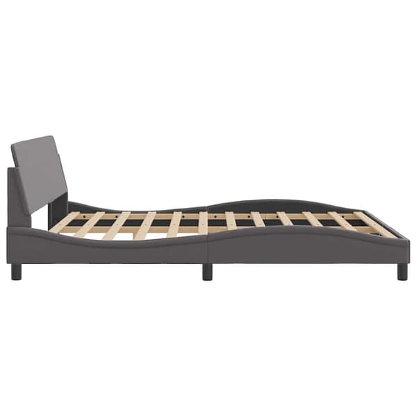 Bed Frame "Dover" Grey 180x200 cm Faux Leather