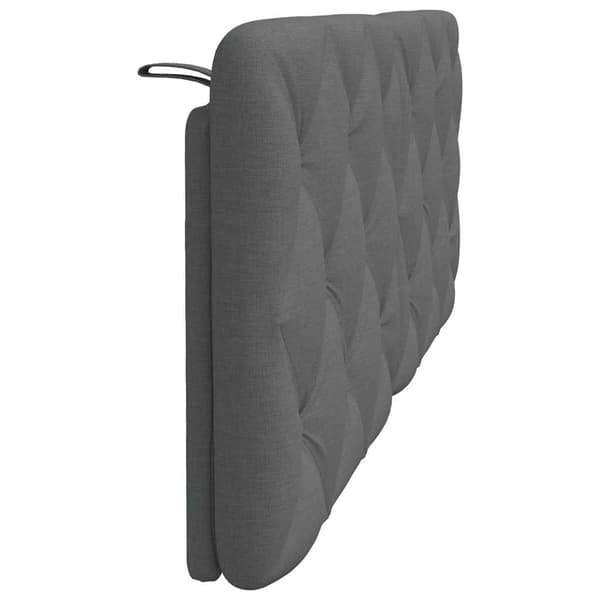 Headboard Cushion Dark Grey 120 cm Fabric