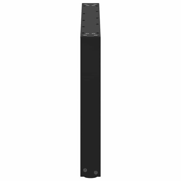 Soffbordsben U-formade 2 st svarta 70x(42-43) cm stål