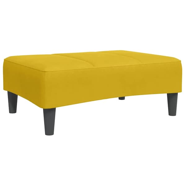 Fotpall Gul 77x55x31 cm sammet