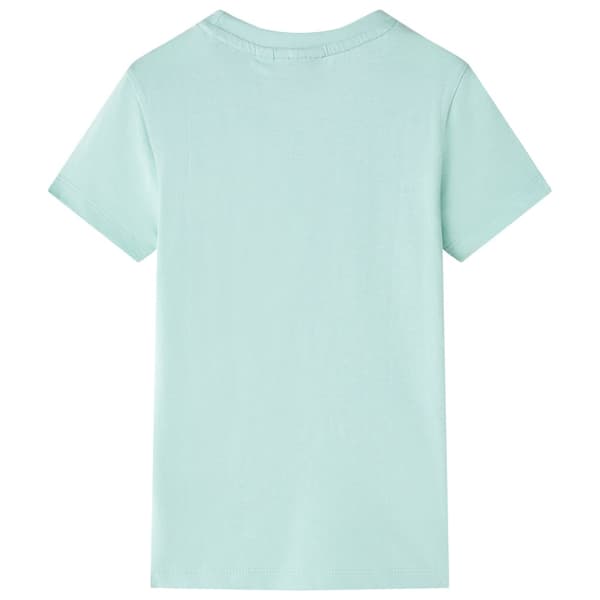 T-shirt för barn ljus mintgrön 128