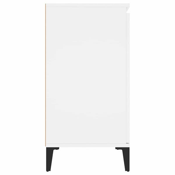 Skänk vit 102x35x70 cm konstruerat trä