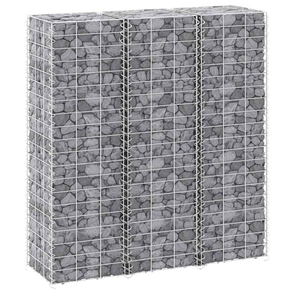 Gabioner 3 st 30x30x100 cm järn