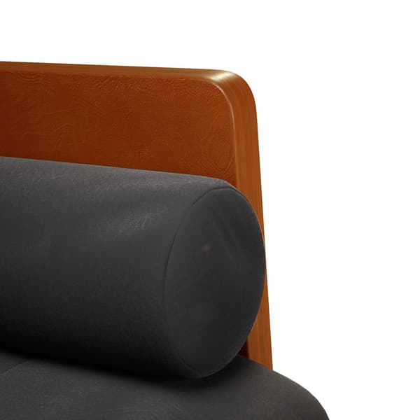 Loveseat soffa med dynor svart 110 cm sammet