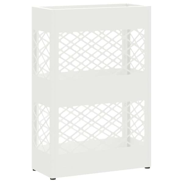 Regn Paraplyställ Vit 28 x 12 x 41 cm Stål