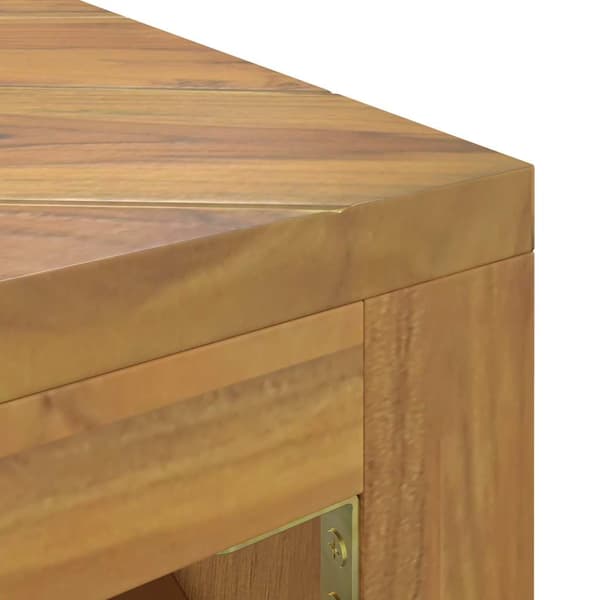 Soffbord 110x60x38 cm massiv teak