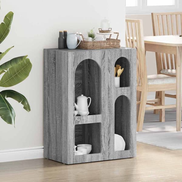 Sideboard Grå Sonoma 59 x 35 x 80.5 cm Konstruerat trä