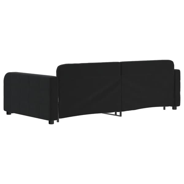 Dagbädd utdragbar svart 100x200 cm sammet