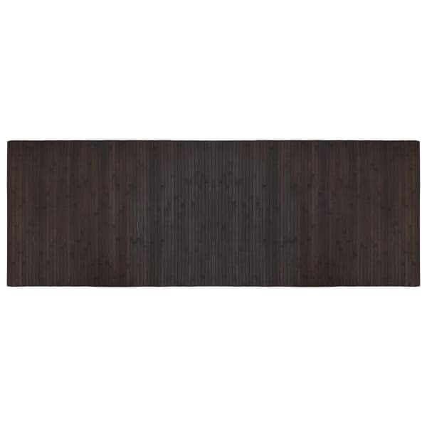 Matta rektangulär mörkbrun 70x200 cm bambu