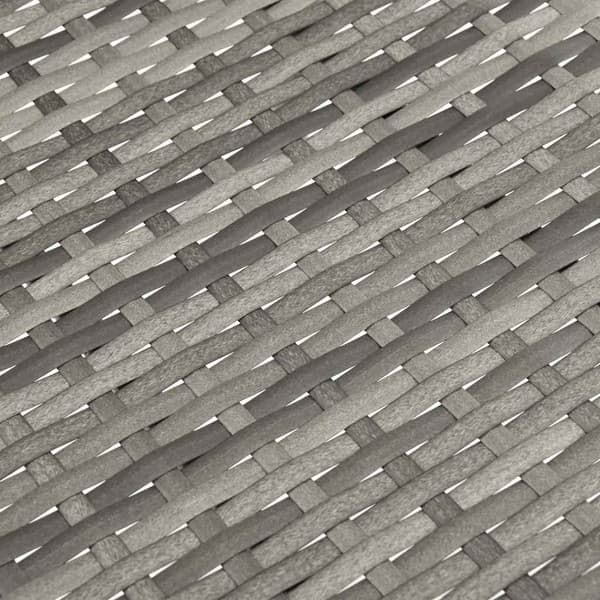 Stapelbara trädgårdsstolar 4 st grå konstrotting