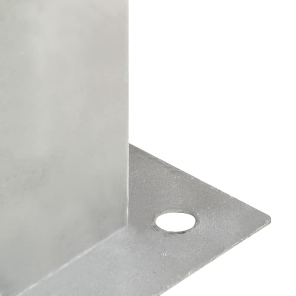 Stolpfot 4 st galvaniserad metall 101 mm