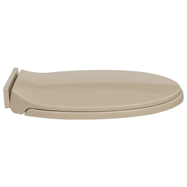 Toalettsits mjuk stängning beige oval