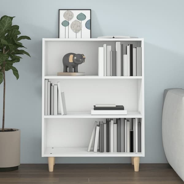 Skänk vit 69,5x32,5x90 cm konstruerat trä
