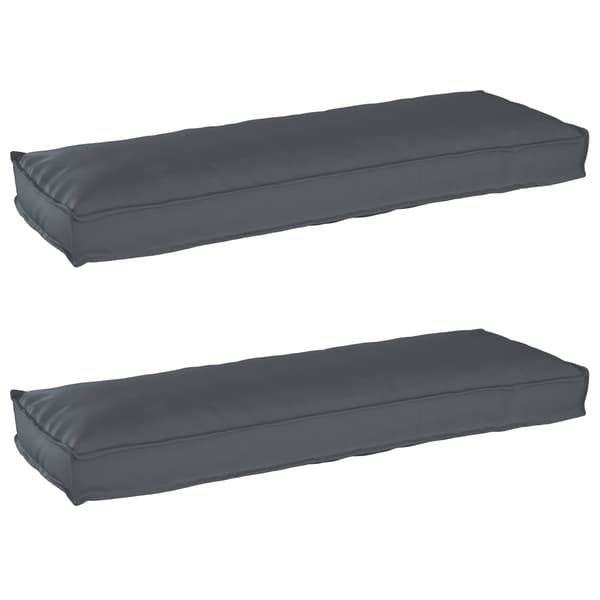 Pallkuddset 2 st Oxford Tyg Antracit