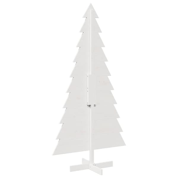 Julgran trä vit 180 cm massiv furu