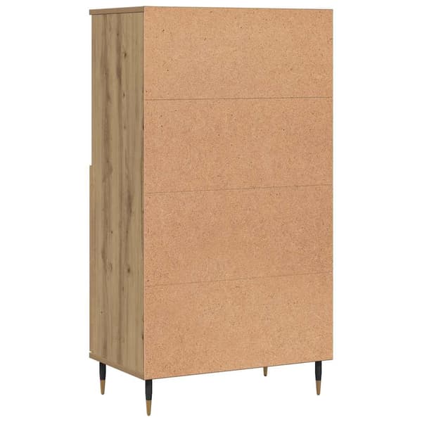 Högskåp ek 60x36x110 cm konstruerat trä