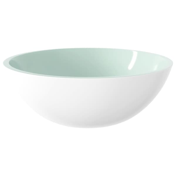 Handfat glas 50x37x14 cm vit