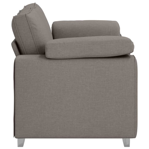Tvåsitssoffa Taupe 160 cm tyg