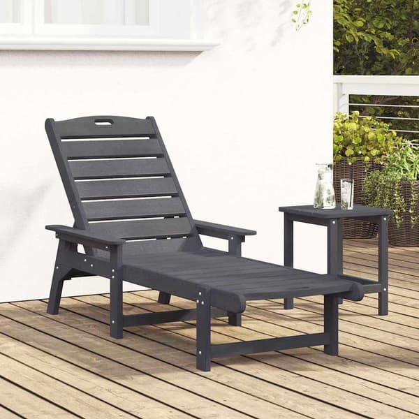Solstol Ljusgrå 195,5 x 53 x 98,5 cm HDPE
