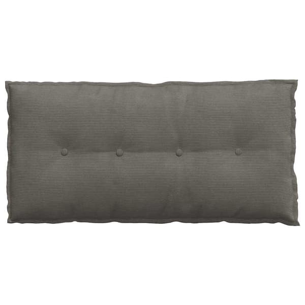 Ryggkudde Ljusgrå 100 x 50 cm Kordread tyg
