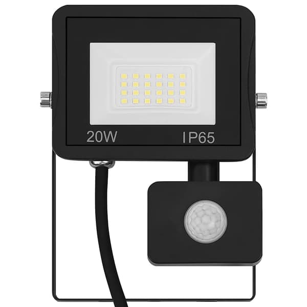 Strålkastare med sensor 20 W LED varmvit