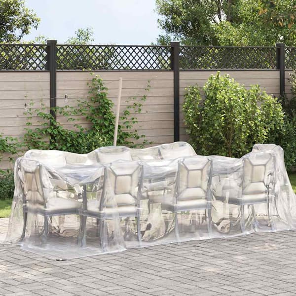 Klar presenning med öljetter 2x6 m polyeten