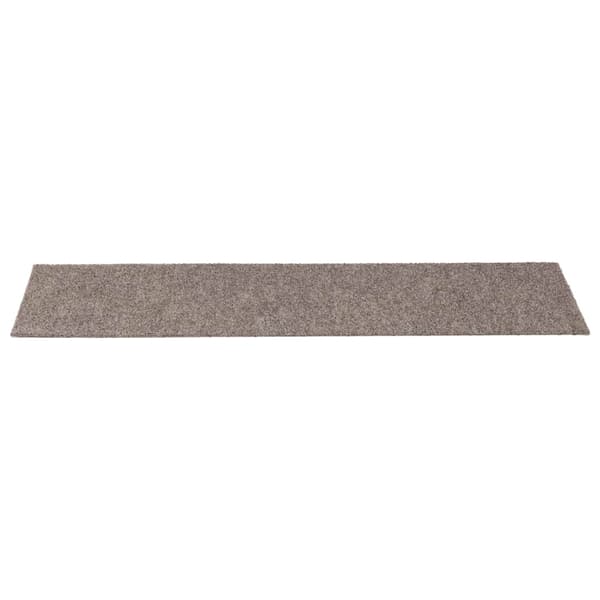 Trappmattor självhäftande 15 st 76x20 cm beige rektangulära