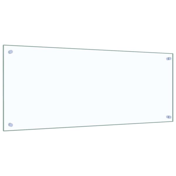 Stänkskydd transparent 100x40 cm härdat glas